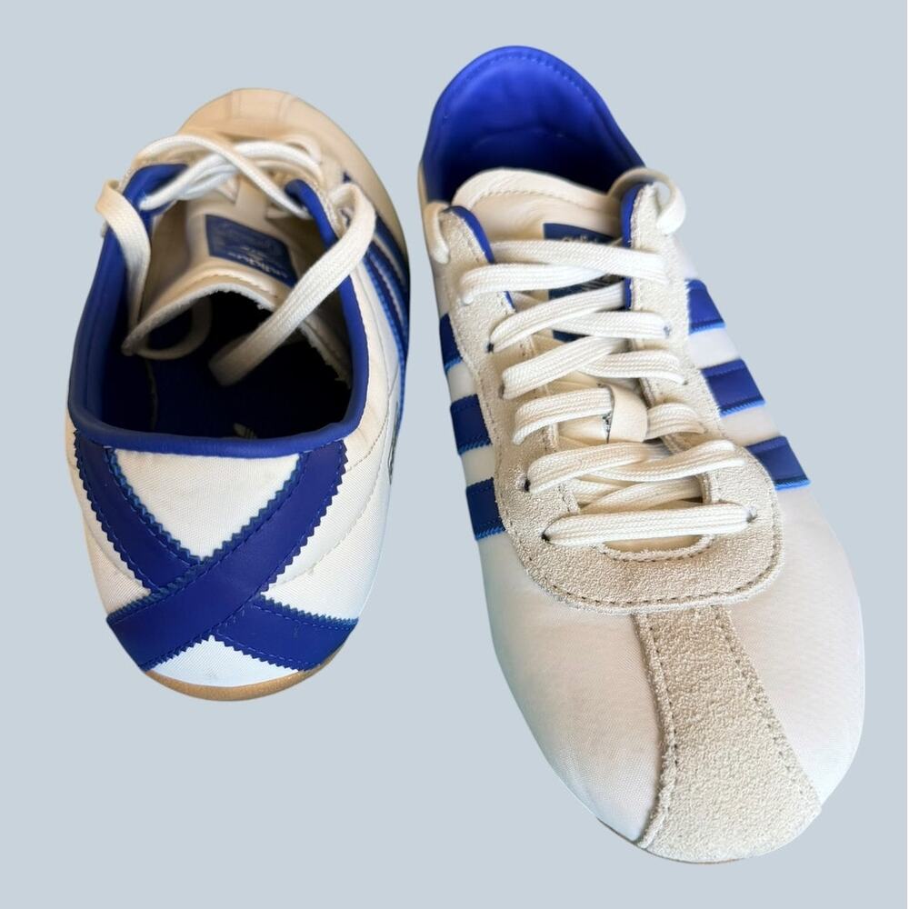 ADIDAS Womne's Originals TOKYO off white/royal blue/gold-Sz.10